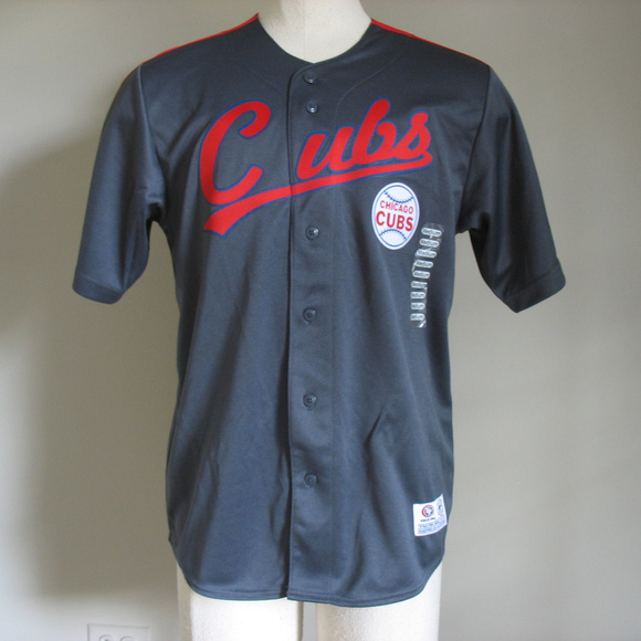 cubs button down jersey